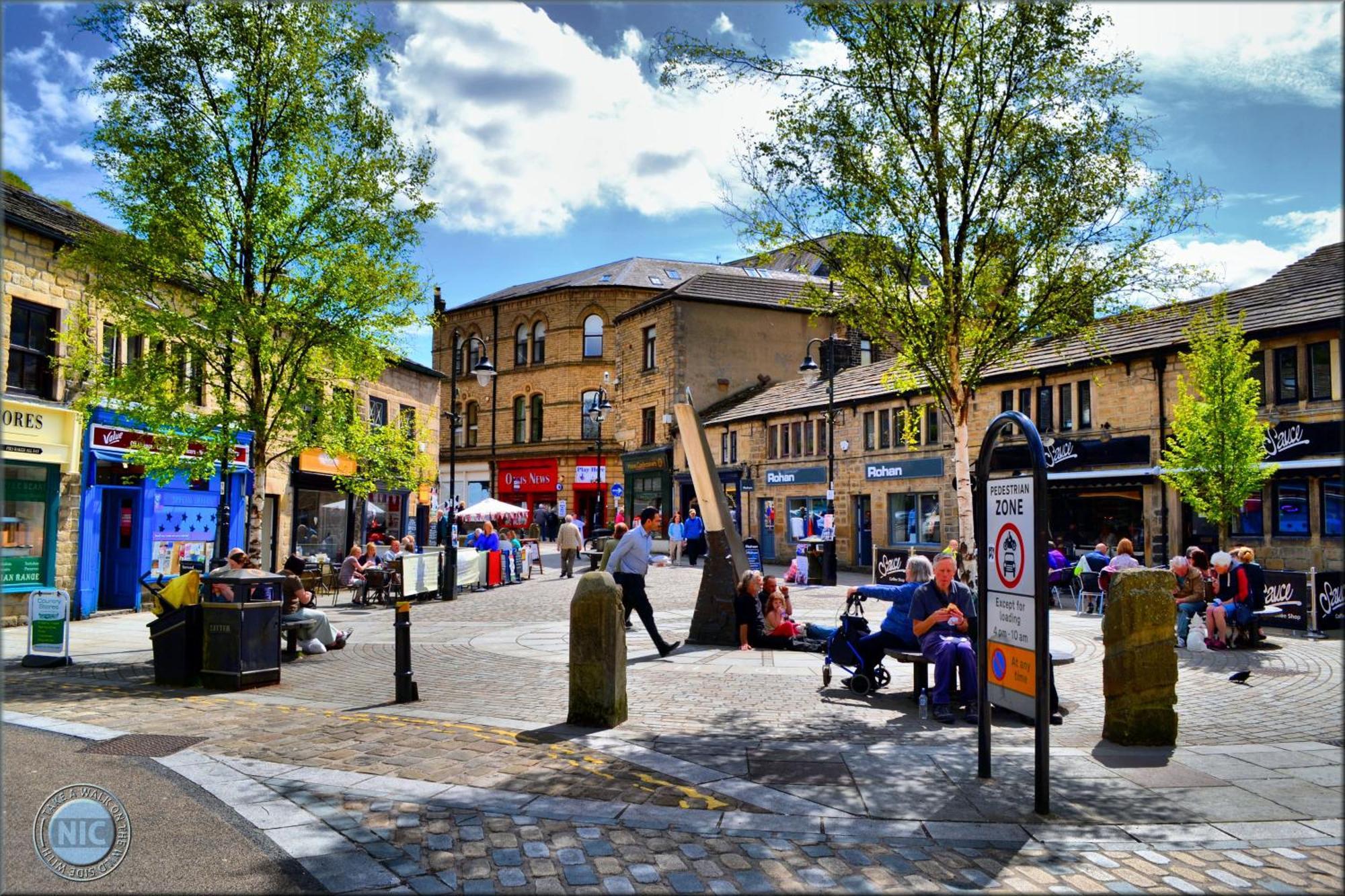 Modern River View Mytholmroyd Apartment Bagian luar foto